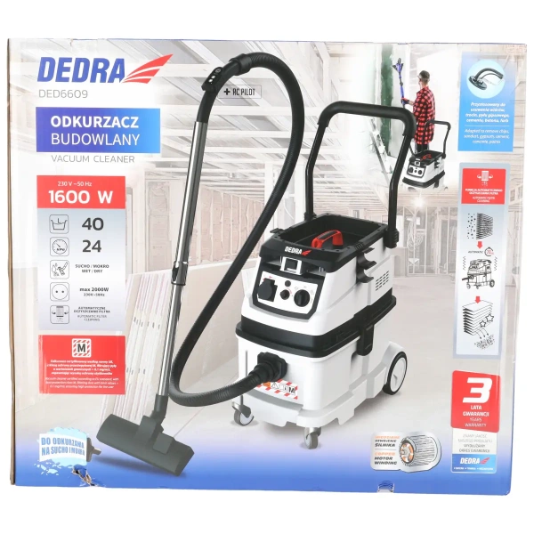 Odkurzacz budowlany Dedra DED6609