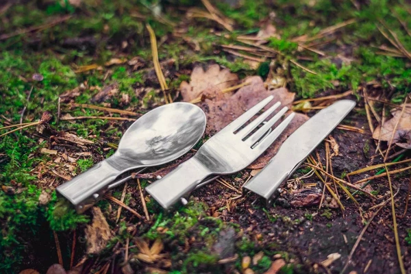 Składane sztućce turystyczne NEO Tools 63-148