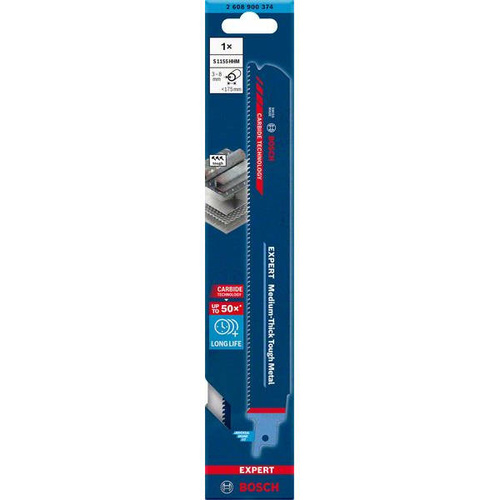 Brzeszczot do piły szablastej Bosch EXPERT Medium-Thick Tough Metal S 1155 HHM