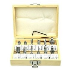 Frezy kształtowe do drewna 12 el./8mm/ GEKO G01200