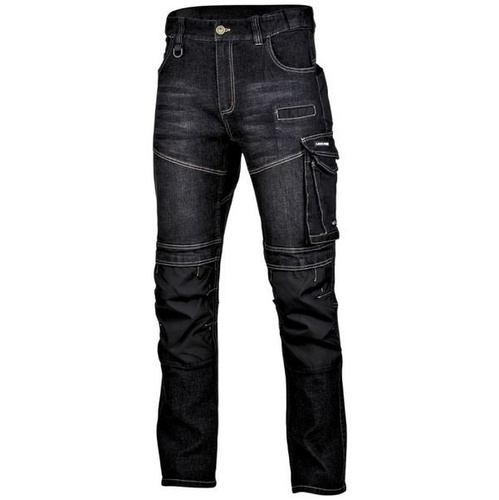 Spodnie jeansowe Slim Fit L czarne L4051703 Lahti Pro