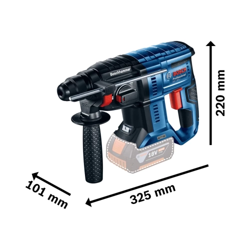 Młotowiertarka z zestawem wierteł Bosch GBH 180-LI 0615990M9C