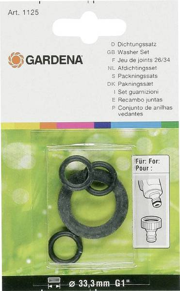 Zestaw uszczelek 33,3mm G1" + 3x O-ring OGS GARDENA 01125-20