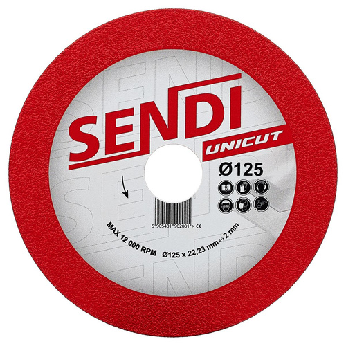Tarcza diamentowa do gresu i szkła SENDI UNICUT Ø125 01961204618