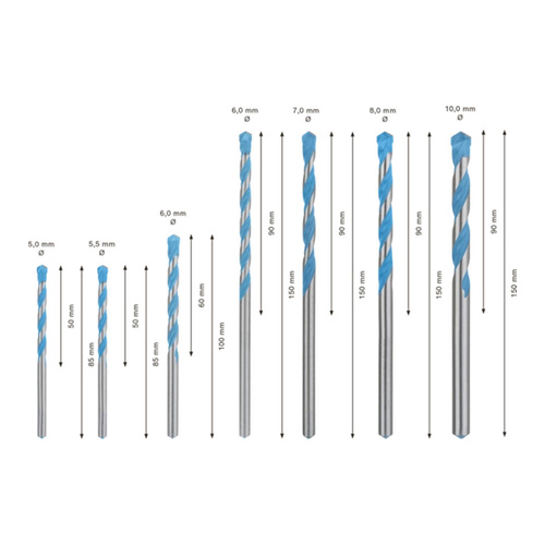 Zestaw wierteł Bosch EXPERT Mulitimaterial CYL-9