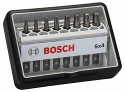 8-elem. zestaw bitów do wkrętarek Robust Line Sx T, wersja Extra Hard Bosch 2607002559