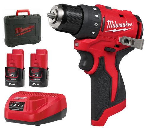 Wiertarko-wkrętarka Milwaukee M12 BLDDRC-202C