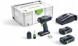 Akumulatorowa wiertarko-wkrętarka T 18+3 C 3,1-Plus 576449 FESTOOL