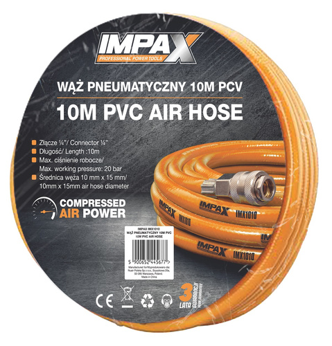 Wąż pneumatyczny 10m PCV IMPAX IMX1010