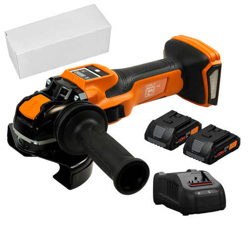 Szlifierka kątowa Fein CCG 18-125-15 X AS z zestawem zasilającym 2x4Ah i ładowarką GAL 1880 CV