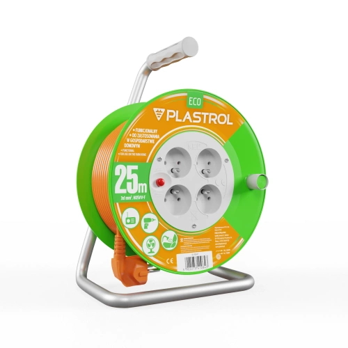 Przedłużacz bębnowy 25 m Plastrol W-98947