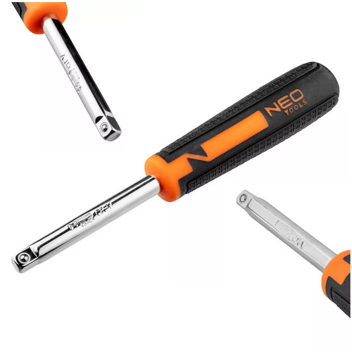 Pokrętło do nasadek 1/4" z uchwytem wkrętakowym NEO Tools 08-257