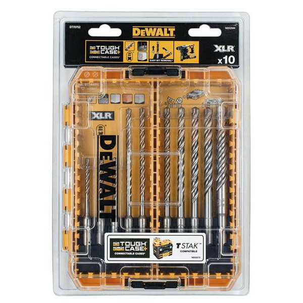 Zestaw 10 szt. wierteł udarowych do betonu SDS-Plus EXTREME DeWALT DT70752-QZ
