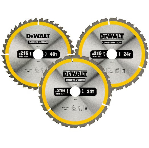 Zestaw tarcz do cięcia drewna Dewalt DT1962