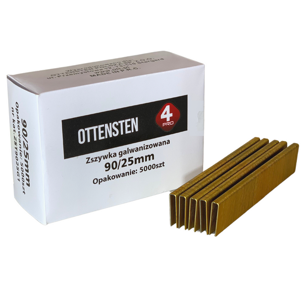 Zszywki stolarskie TYP90 25mm 5000 szt. ZST9025G1 Ottensten 4PRO
