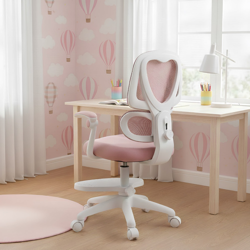 Fotel obrotowy Belivio OSKAR różowy