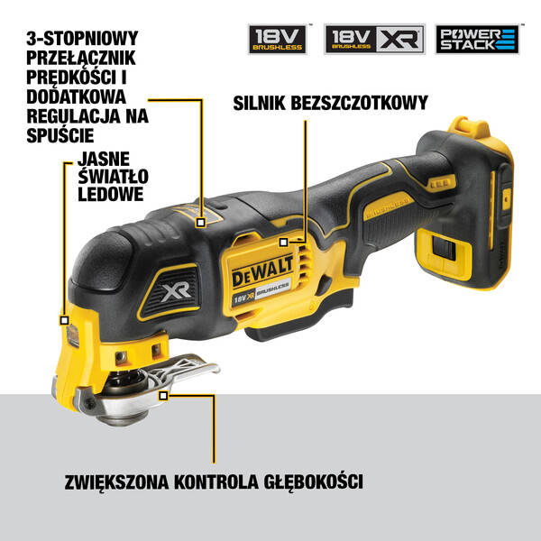 Narzędzie wielofunkcyjne DeWalt DCS356E1T