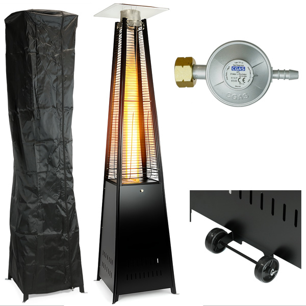 Parasol grzewczy Belivio AGNI czarny