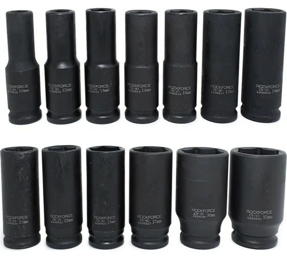 Zestaw 13 szt. nasadek udarowych 1/2" 10-32mm ROCKFORCE RF-4137MPB