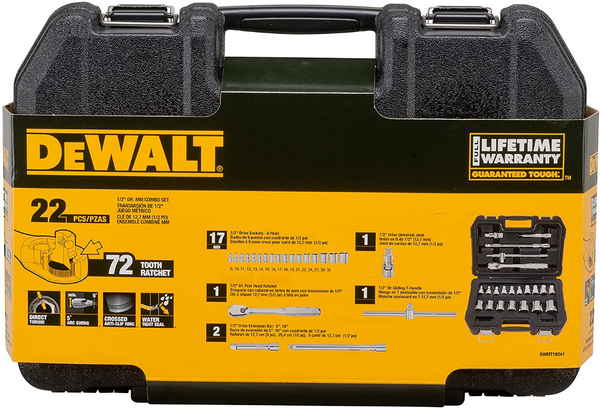 Zestaw nasadek 22 elementy 1/2" DWMT19241-1 DeWALT