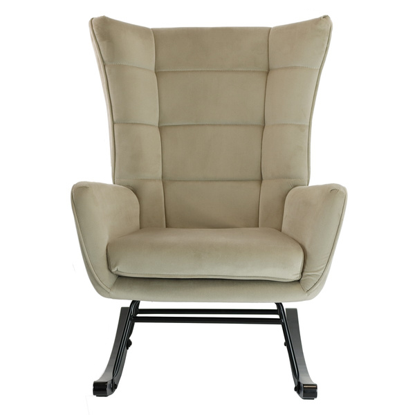 Fotel bujany Belivio BOLZANO beżowy