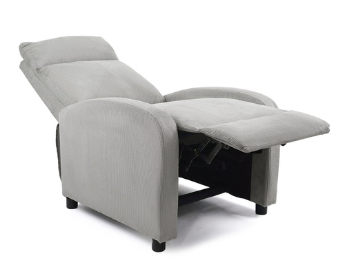 Fotel rozkładany Belivio TORINO szary sztruks