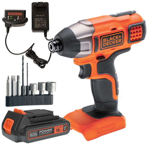 ZAKRĘTARKA UDAROWA AKUMULATOROWA BLACK&DECKER BDCIM18D1A-QW