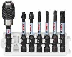 Zestaw bitów Impact Control do wkrętarek, 7 szt., 1 x PH2; 1 x PZ2; 1 x T15; 1 x T20; 1 x T25; 1 x T30 Bosch 2608522327