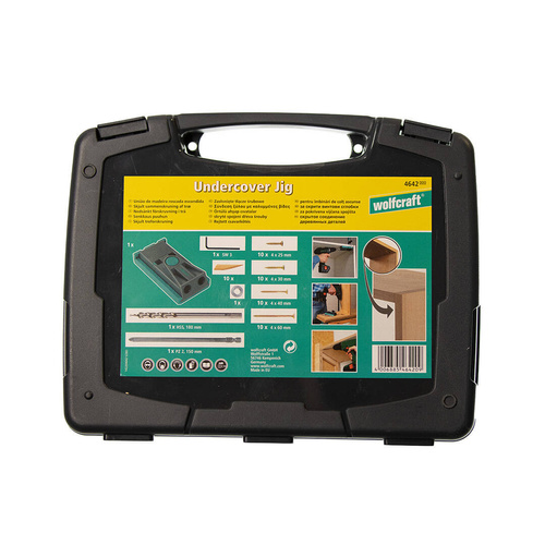 Zestaw do niewidocznych połączeń w drewnie Wolfcraft Undercover Jig WF4642000