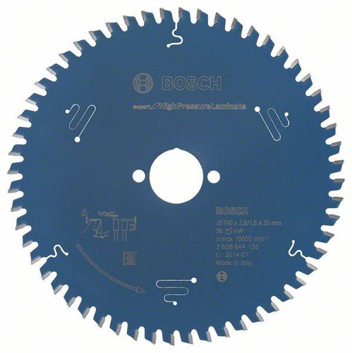 Tarcza pilarska Expert for High Pressure Laminate 190x30 Bosch 2608644135