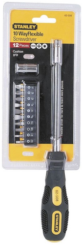 Wkrętak elastyczny wielofunkcyjny Stanley 0-62-508 + 10 końcówek