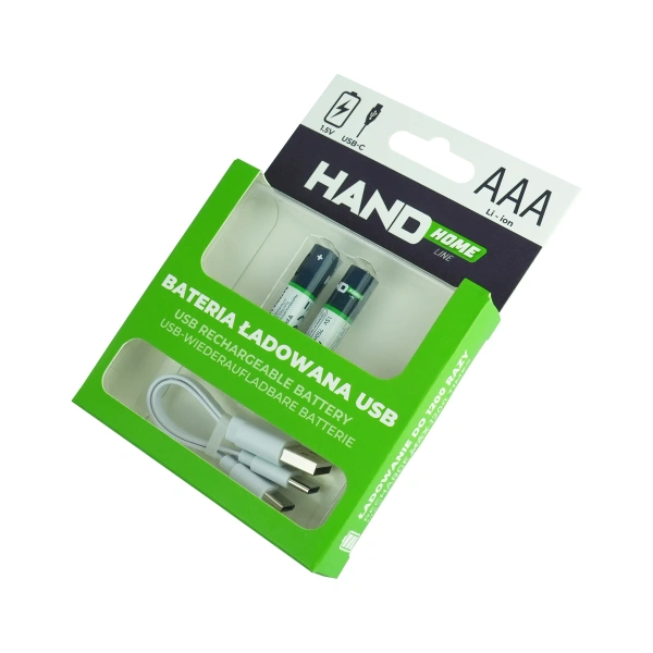 Akumulatorki AAA/USB-C/750/2B Plastrol W-00536