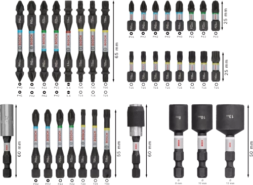 Zestaw bitów Pro Impact Bosch 2608522517