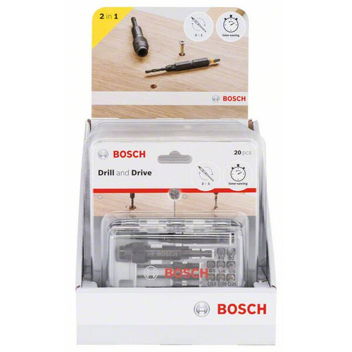 Końcówki wkręcające Bosch Drill&Drive zestaw 20szt. 2607002786