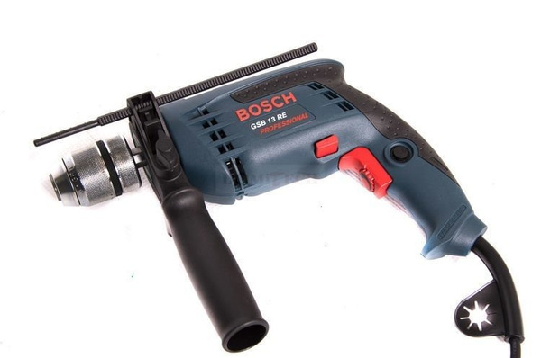 Bosch GSB 13 RE Wiertarka udarowa + walizka + wiertła 0601217103