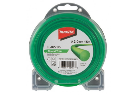 Żyłka tnąca 2 mm, okrągła 15 m E-02705 Makita