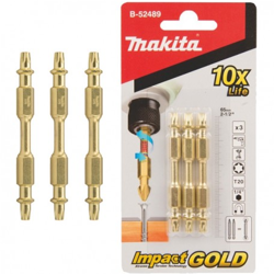 Zestaw 3 szt. bitów dwustronnych TX20 Makita B-52489