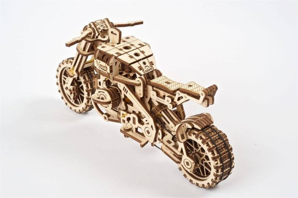 Motocykl Scrambler UGR-10 z bocznym wózkiem UGEARS 70137