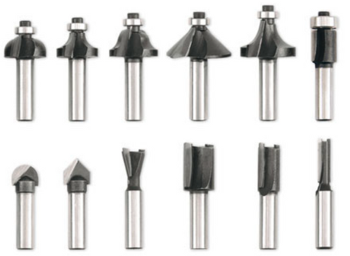 Proline frezy do drewna 8mm, zestaw 12el. 93122