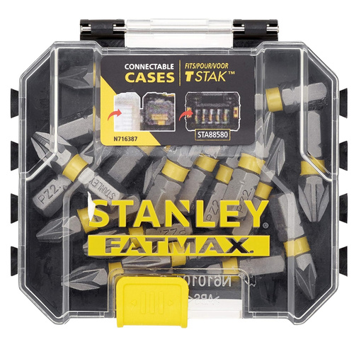 Zestaw 20 szt. bitów udarowych PZ2 Stanley Fatmax STA88568-XJ
