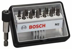 12+1-elem. zestaw bitów do wkrętarek Robust Line M PH/PZ, wersja Extra Hard Bosch 2607002564