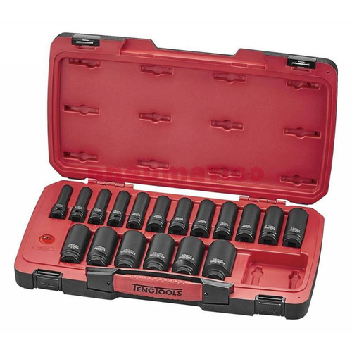 Zestaw nasadek udarowych calowych Teng Tools T9222L z chwytem 1/2" 