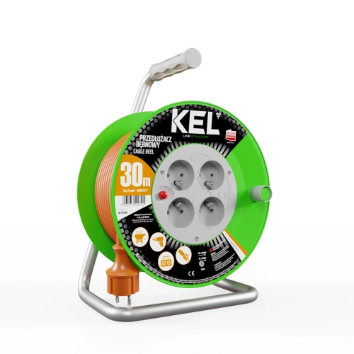 Przedłużacz bębnowy 30 m KEL W-97046