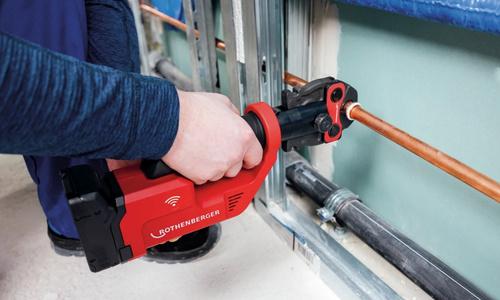 Zaciskarka akumulatorowa Rothenberger ROMAX COMPACT III M15-22-28, 2Ah, EU, CAS