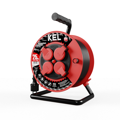 Przedłużacz bębnowy Kel Professional W-97054, 25M/3X1,5