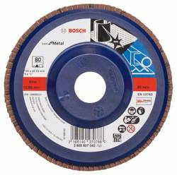 Listkowa tarcza szlifierska X571, Best for Metal 125x22,23x80 Bosch 2608607340