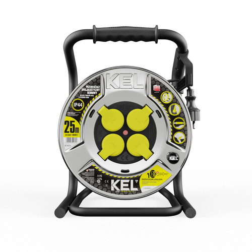 Przedłużacz bębnowy Kel Heavy Duty W-99253, 25M/3X1,5