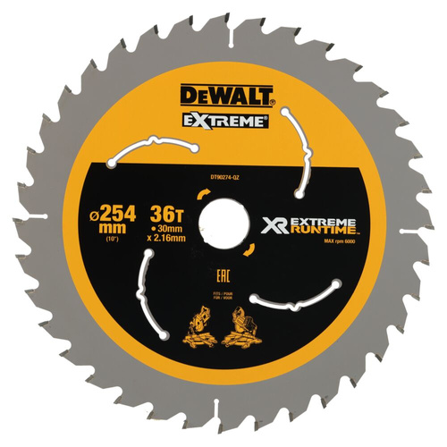 Tarcza tnąca do drewna 254x30mm 36T Dewalt DT90274-QZ