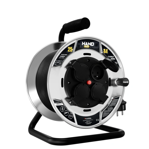 Przedłużacz bębnowy Plastrol PB-HEAVY/S/25M/3X2,5/H05RR-F HAND W-00913