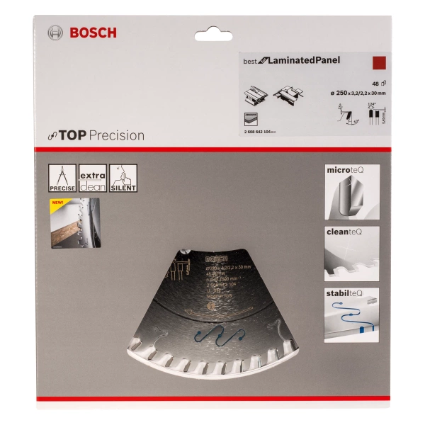Tarcza do cięcia paneli laminowanych 250x30 mm Bosch 2608642104